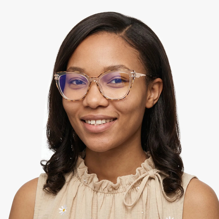 Eydology Elliana Gold Tortoise Eyeglasses 4