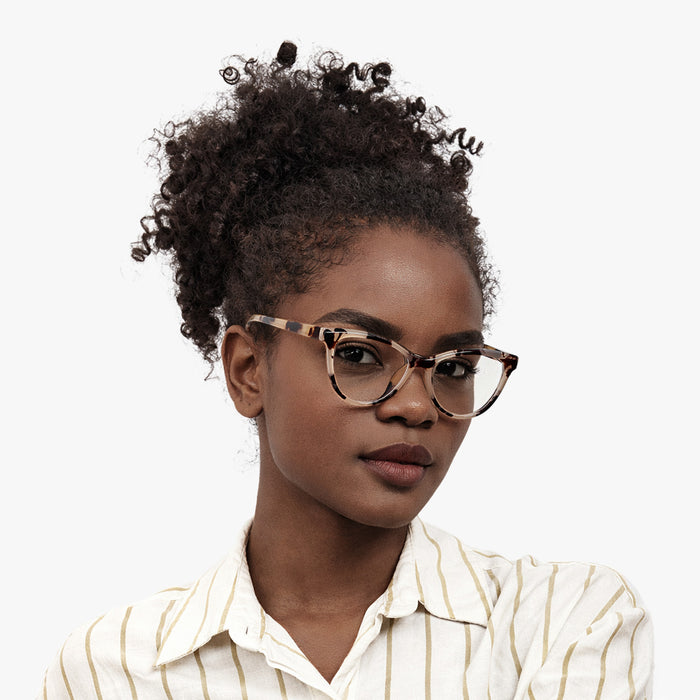 Eydology Elodie Amber Tortoise Glasses 4