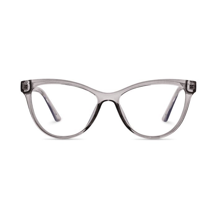 Eydology Elodie Clear Grey Glasses 2