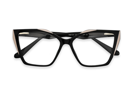 Eydology Elora Black Women's Cat Eye Glasses 1