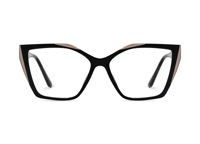 Eydology Elora Black Women's Cat Eye Glasses 2