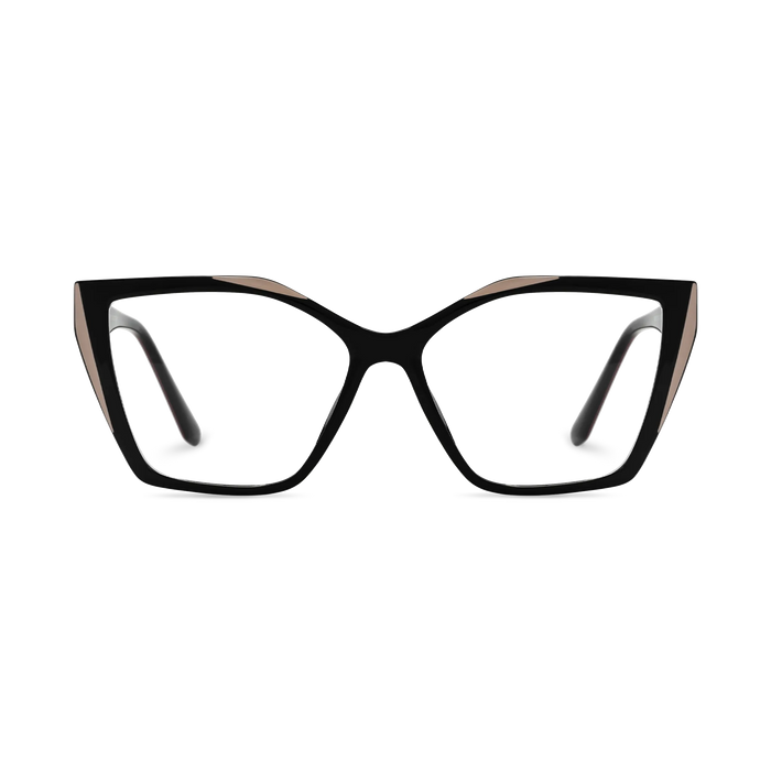 Eydology Elora Black Women's Cat Eye Glasses 2