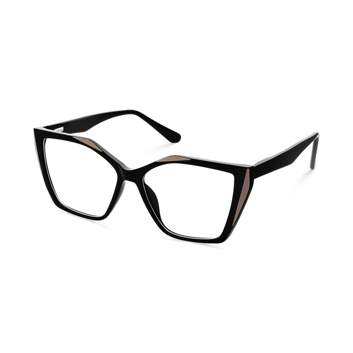Eydology Elora Black Women's Cat Eye Glasses 3