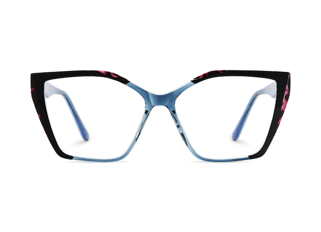 Eydology Elora Blue Women's Cat Eye Glasses 2