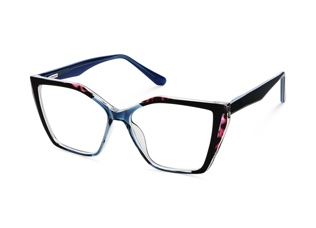 Eydology Elora Blue Women's Cat Eye Glasses 3