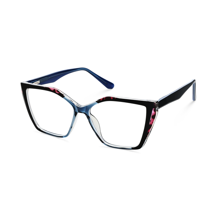 Eydology Elora Blue Women's Cat Eye Glasses 3
