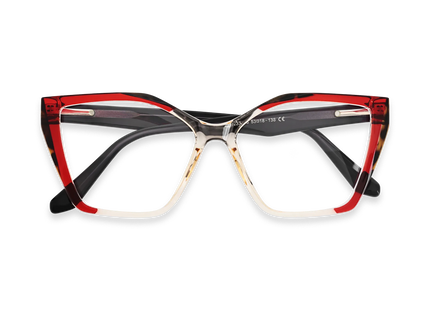Eydology Elora Red Women's Cat Eye Glasses 1