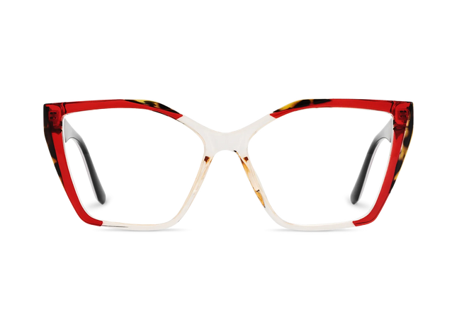 Eydology Elora Red Women's Cat Eye Glasses 2