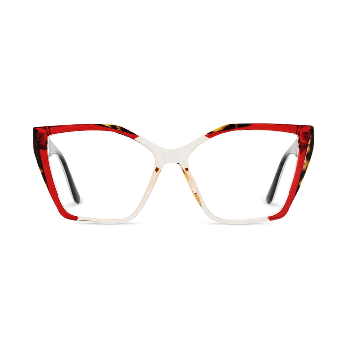 Eydology Elora Red Women's Cat Eye Glasses 2