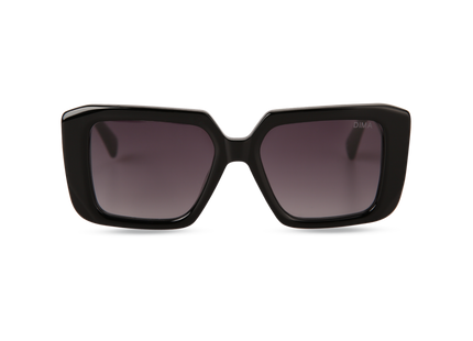 Eydology Ember Black Frame Grey Gradient Lens Sunglasses 1