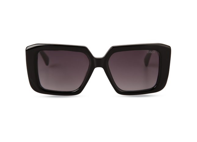 Eydology Ember Black Frame Grey Gradient Lens Sunglasses 1