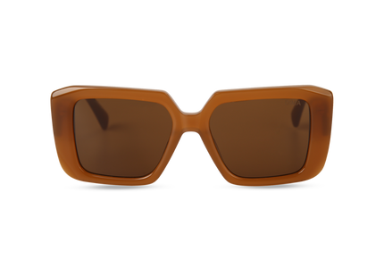 Eydology Ember Honey Frame Brown Lens Sunglasses 1
