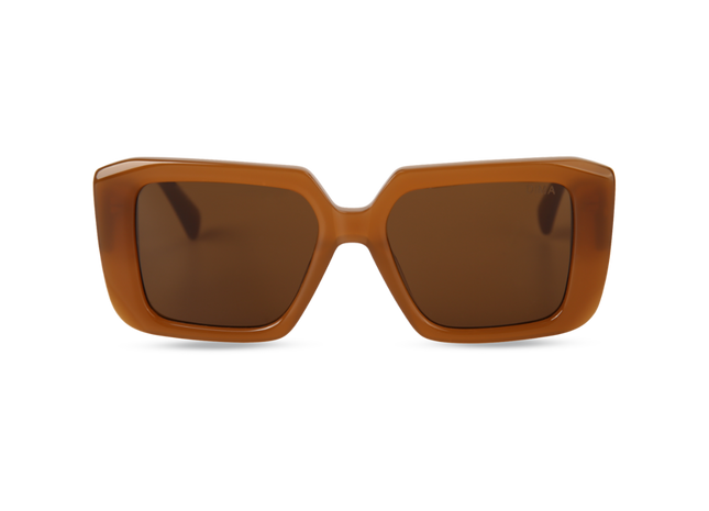 Eydology Ember Honey Frame Brown Lens Sunglasses 1