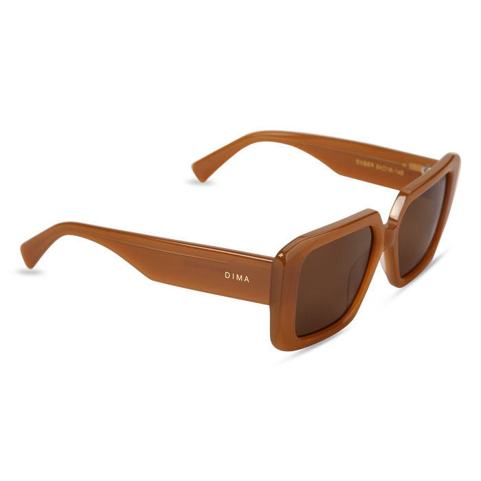 Eydology Ember Honey Frame Brown Lens Sunglasses 2