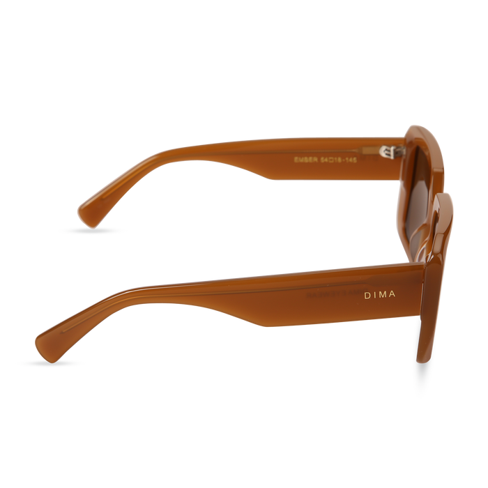 Eydology Ember Honey Frame Brown Lens Sunglasses 3