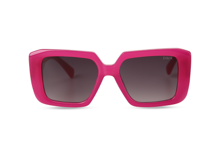 Eydology Ember Rose Frame Grey Gradient Lens Sunglasses 1