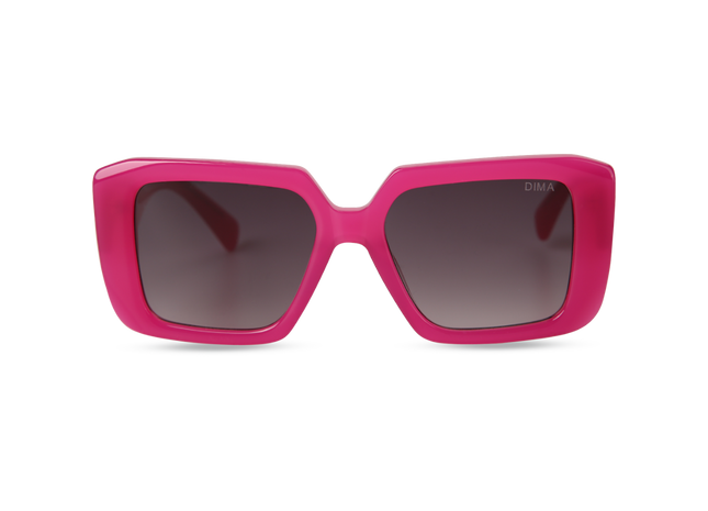 Eydology Ember Rose Frame Grey Gradient Lens Sunglasses 1