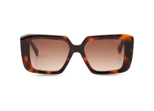 Eydology Ember Tortoise Frame Brown Gradient Lens Sunglasses 1