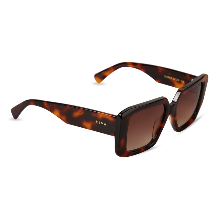 Eydology Ember Tortoise Frame Brown Gradient Lens Sunglasses 2