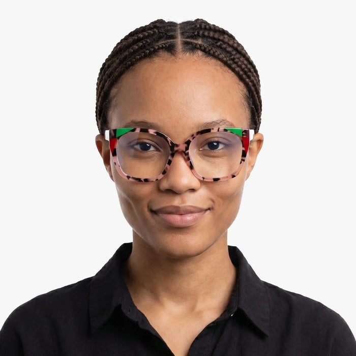 Eydology Emerie Pink Tortoise Glasses 3