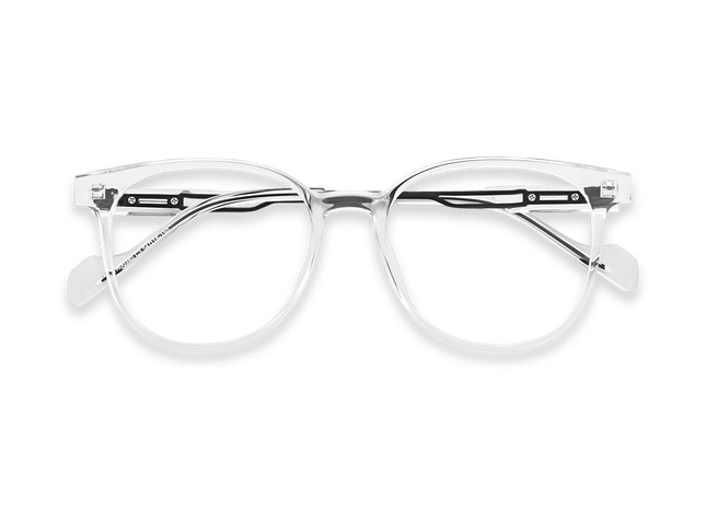 Eydology Emmalynn Clear/Black Glasses 1