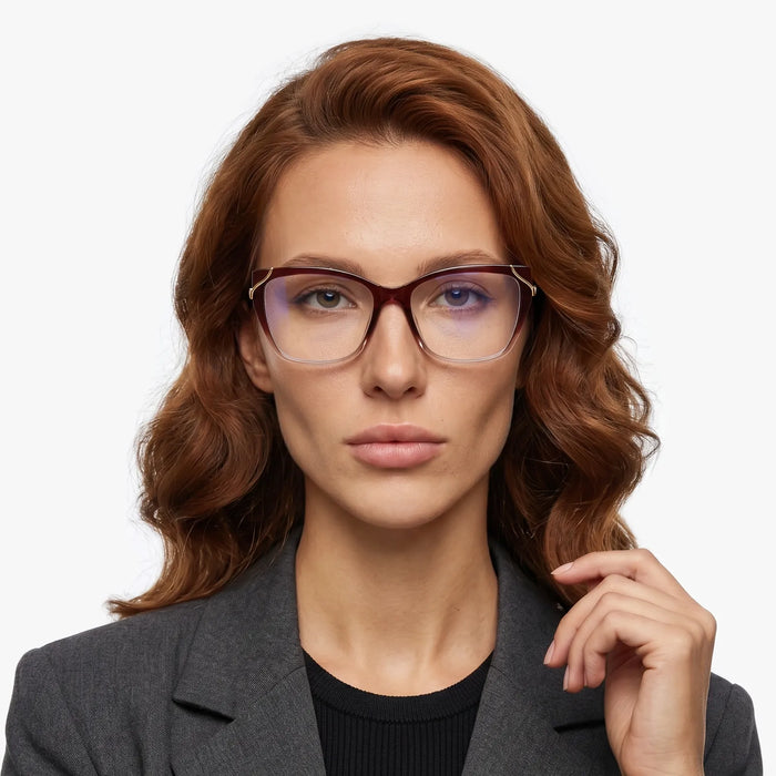 Eydology Esme Gradient Red Glasses 3