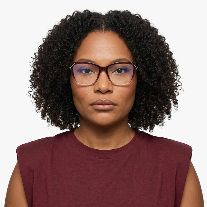 Eydology Esme Gradient Red Glasses 4