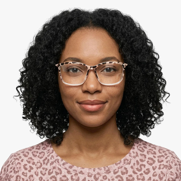 Eydology Etta Crystal Pink Black Tortoise Glasses 5
