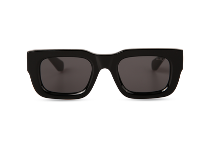 Eydology Ever Black Frame Grey Lens Glasses 1