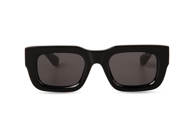 Eydology Ever Black Frame Grey Lens Glasses 1