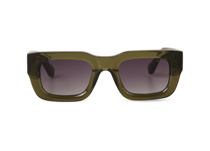 Eydology Ever Green Frame Grey Gradient Lens Glasses 1