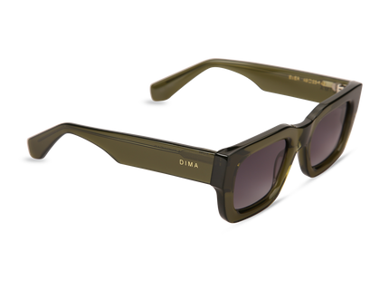 Eydology Ever Green Frame Grey Gradient Lens Glasses 2