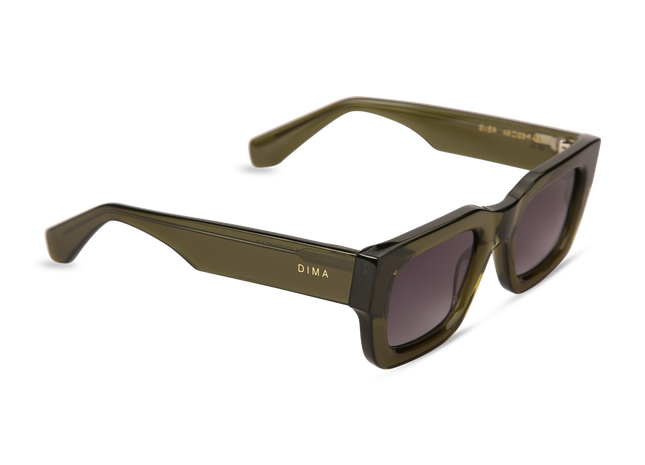 Eydology Ever Green Frame Grey Gradient Lens Glasses 2