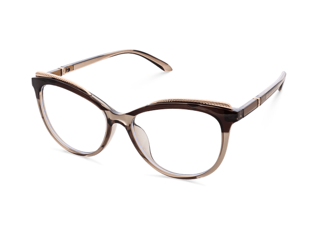 Eydology Everly Semi Brown Glasses 3