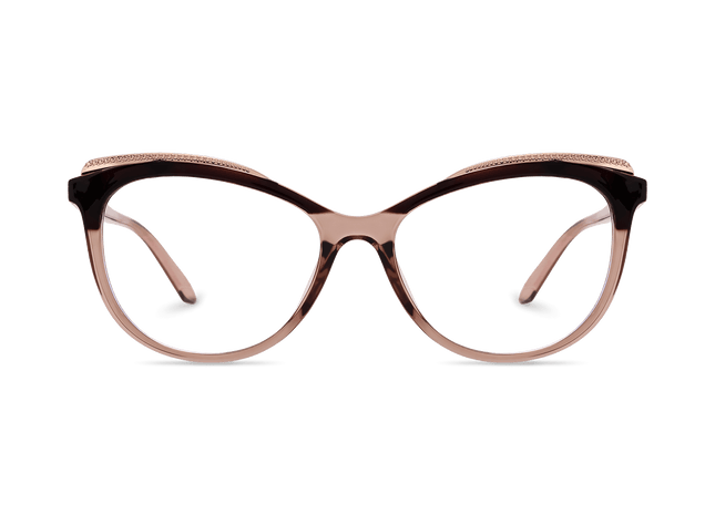 Eydology Everly Semi Transparent Taupe Glasses 2