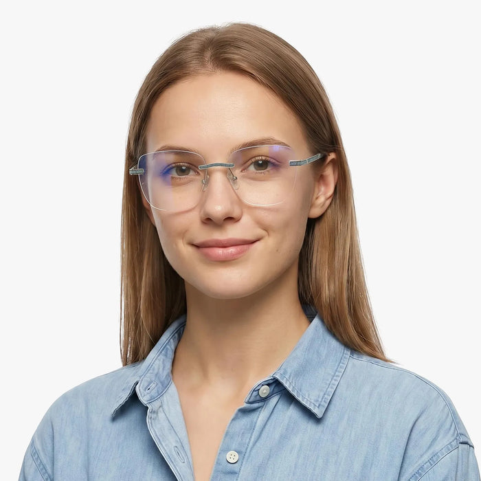 Eydology Finley Silver/Transparent Orchid Glasses 3