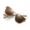Eydology Flora Gold and Champagne Polarized Brown Lens Clip on Sunglasses 1