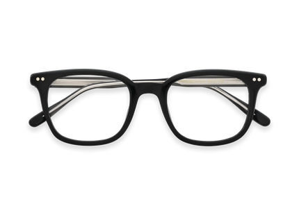 Eydology Frankie Black Square Men's Glasses 1