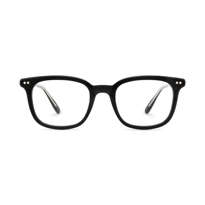 Eydology Frankie Black Square Men's Glasses 2