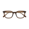 Eydology Frankie Crystal Dark Brown Square Men's Glasses 1