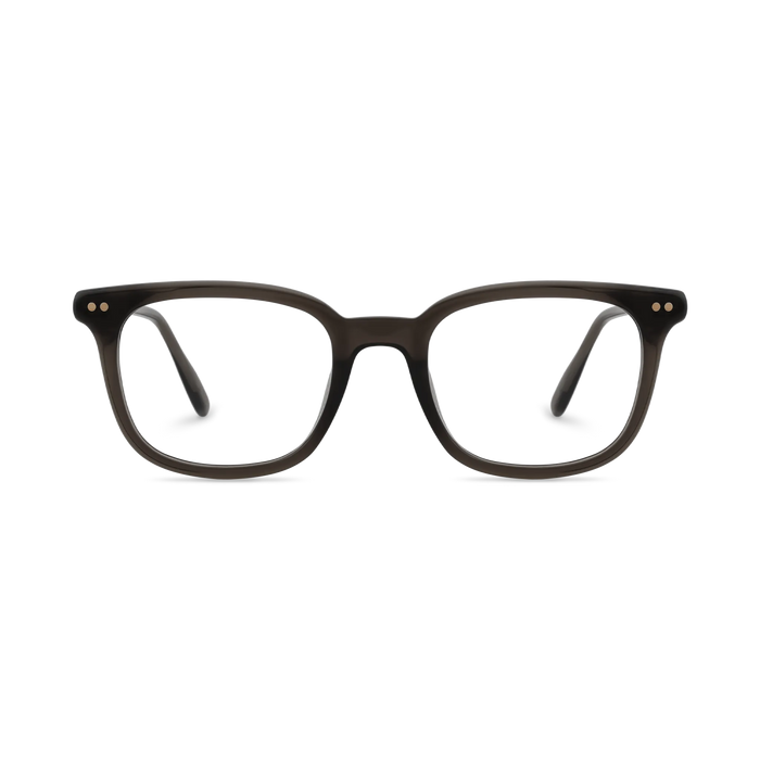 Eydology Frankie Crystal Dark Grey Square Men's Glasses 2