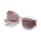 Eydology Freya Gold+Rose Red / Polarized Rose Red Gradient Clip on Sunglasses 1
