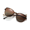 Eydology Freya Gold+Tortoise/Polarized Brown Gradient Lens Clip on Sunglasses 1