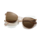 Eydology Freya Gold and Champagne Polarized Brown Lens Clip on Sunglasses 1