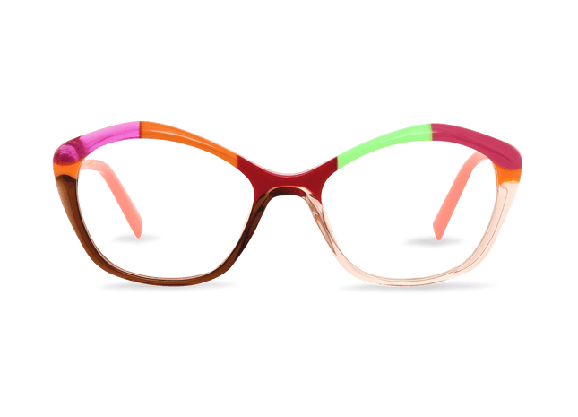 Eydology Giavanna Orange Glasses 1