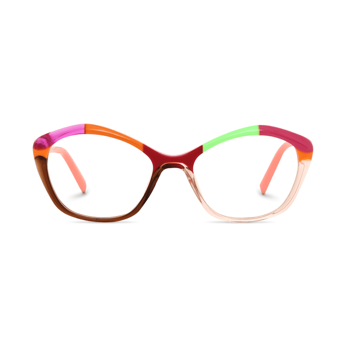 Eydology Giavanna Orange Glasses 1