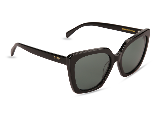 Eydology Gina Black Frame G15 Lens Sunglasses 3