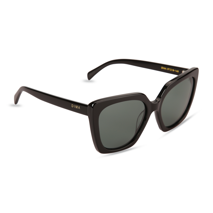 Eydology Gina Black Frame G15 Lens Sunglasses 3