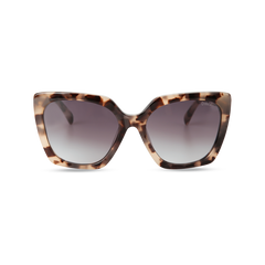 Eydology Gina Cream Tortoise Frame Grey Gradient Lens Sunglasses 1