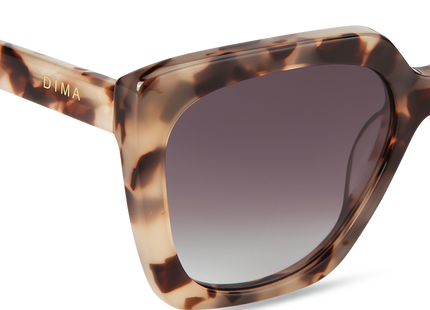 Eydology Gina Cream Tortoise Frame Grey Gradient Lens Sunglasses 4